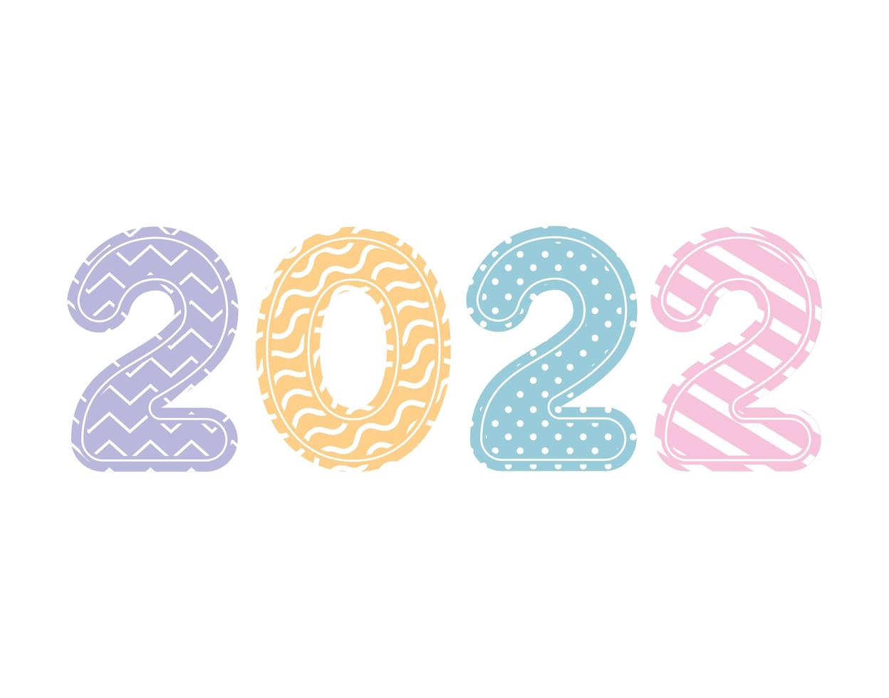 nice 2022 year icon vector