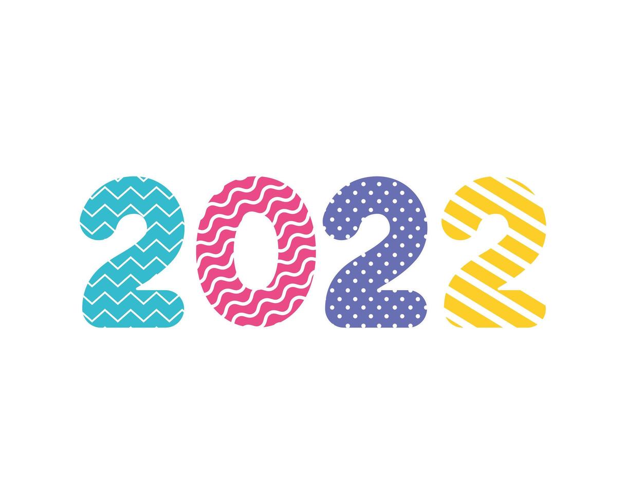 cute 2022 year illustration vector