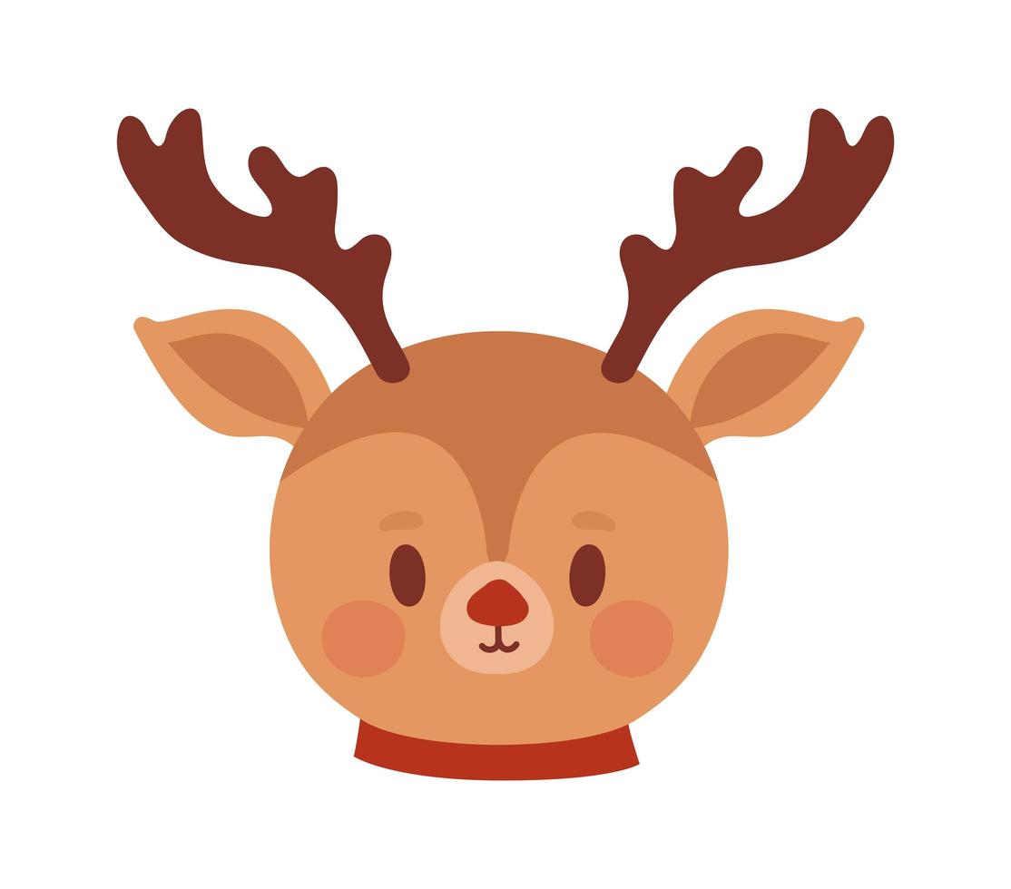 small reindeer design vector