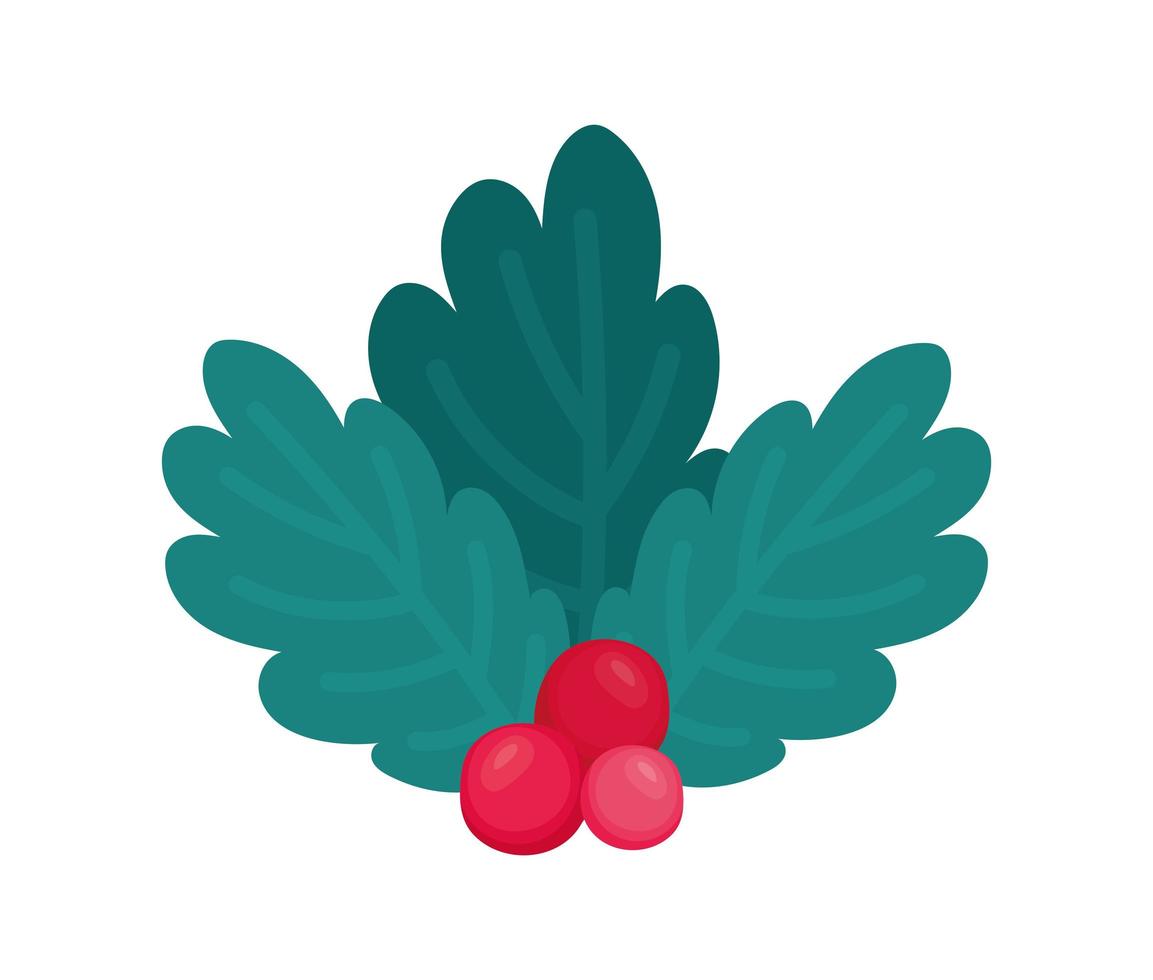 holiday mistletoe design vector