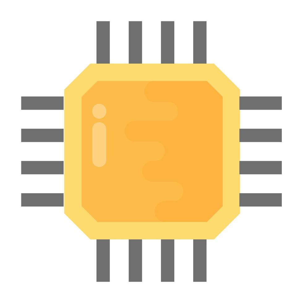 Processor Chip Concepts vector