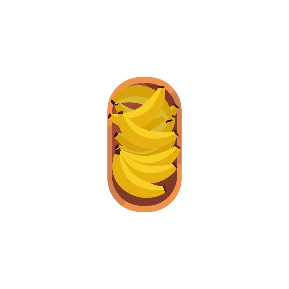 Isolated bananas fruit vector design