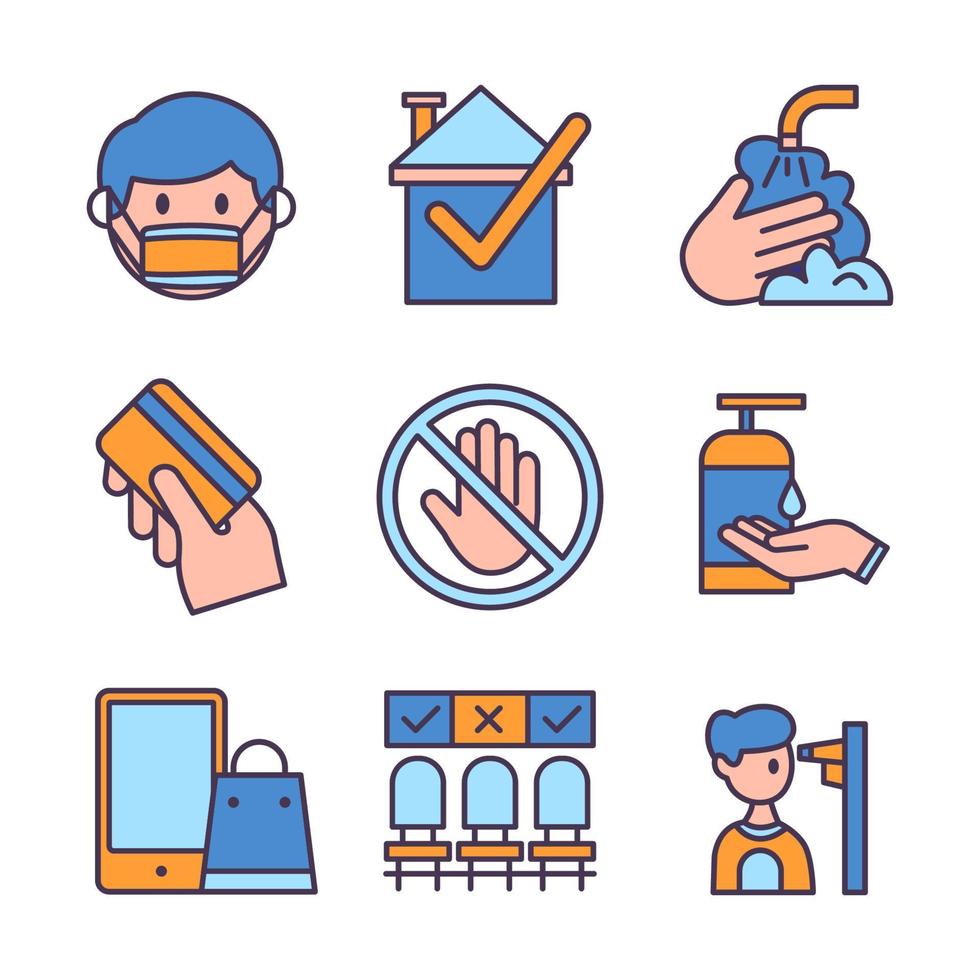 New Normal Icon Collection vector