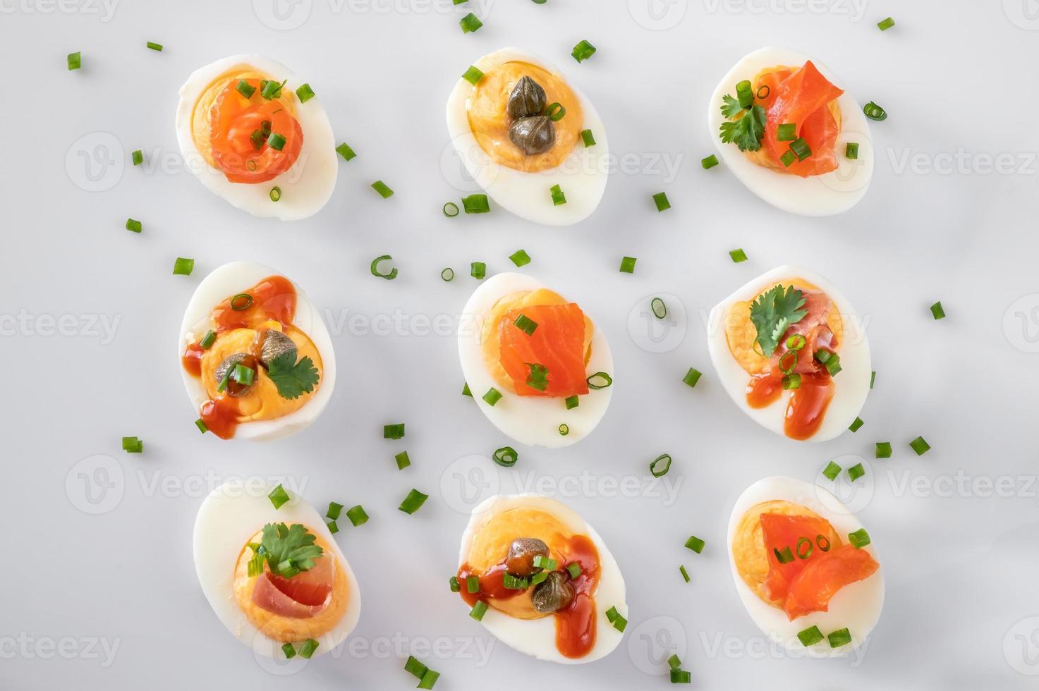 Sriracha deviled eggs photo