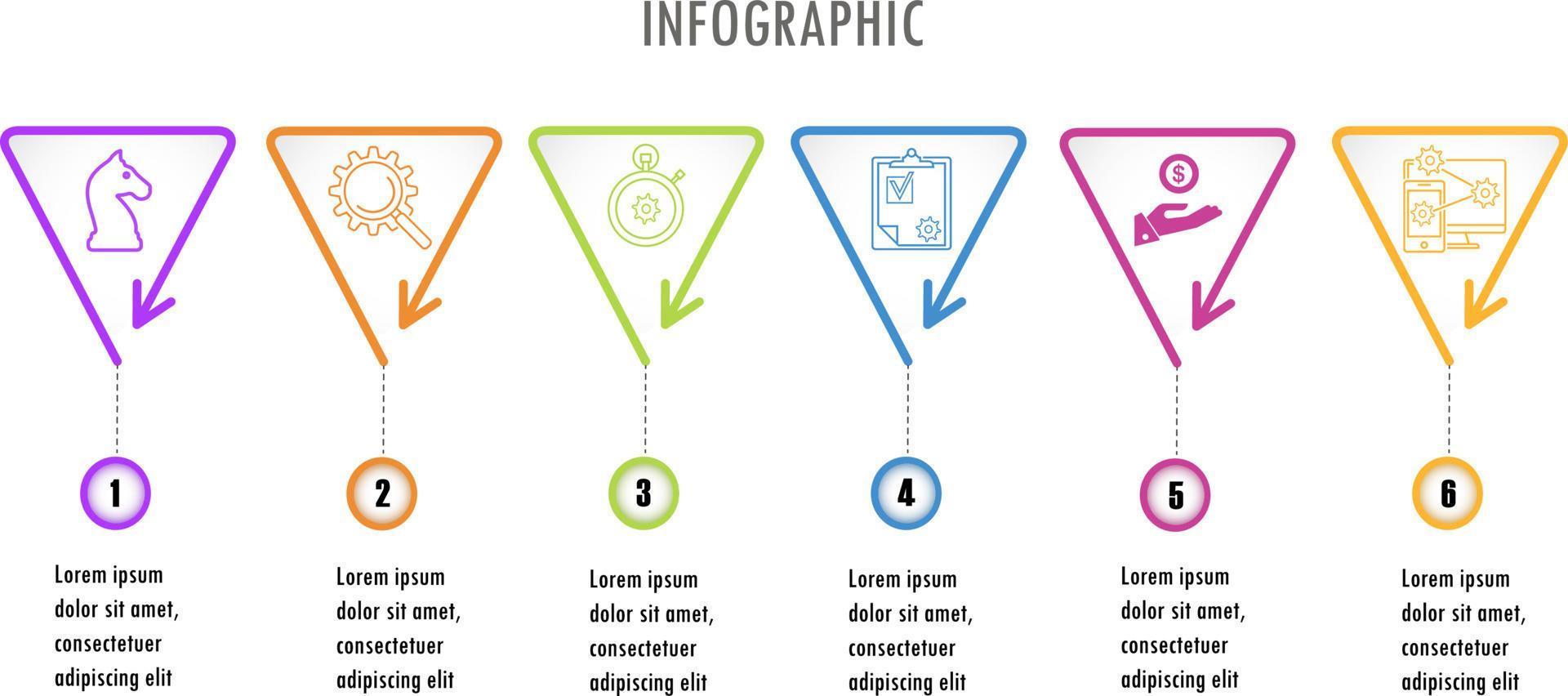 infographics for business concept with icons and  options or steps. vector