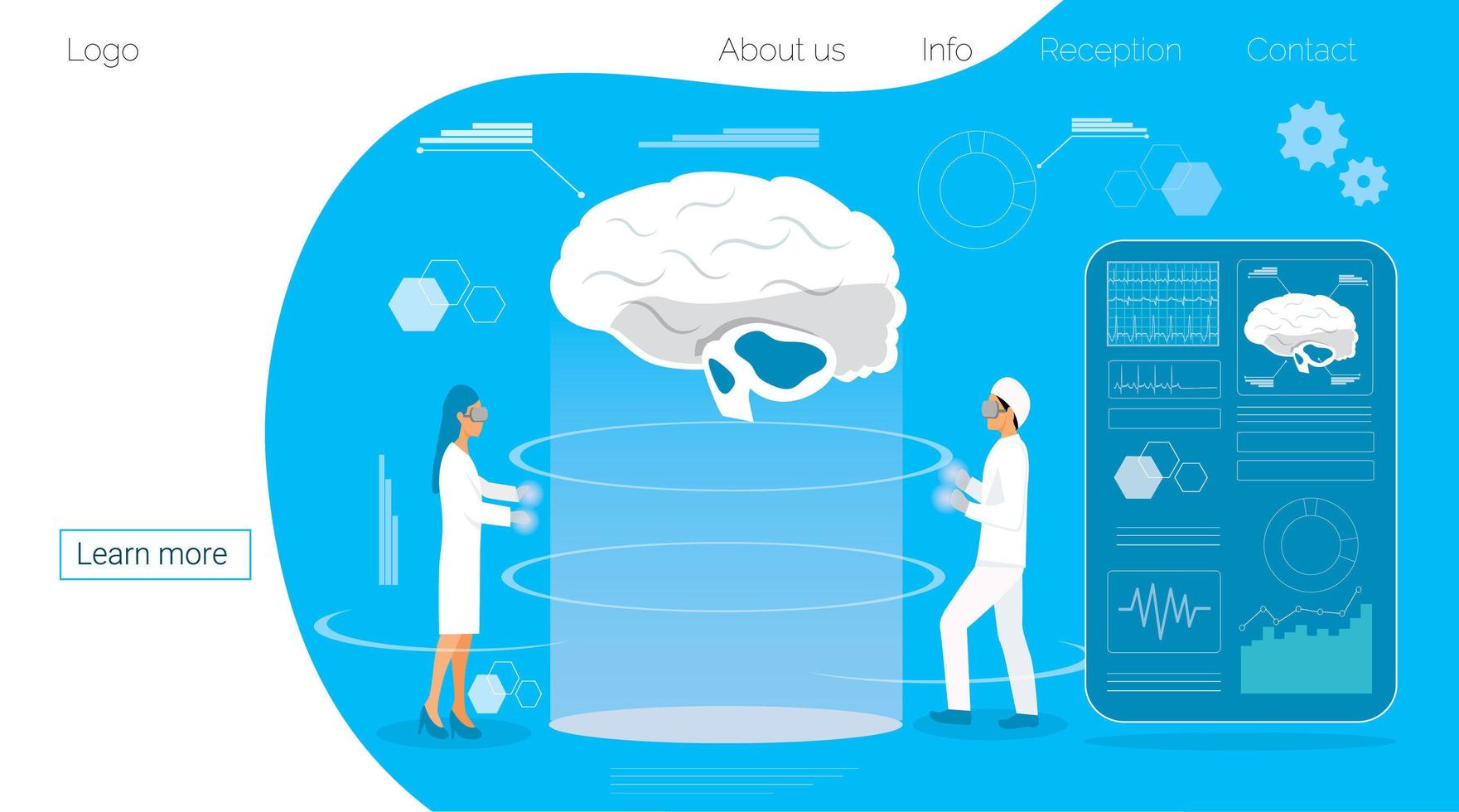 día mundial del cerebro en concepto de 22 de julio. atención médica neurológica, demencia, metáfora de alzheimer vector