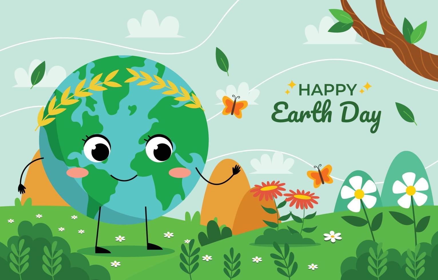 Earth Day Background vector