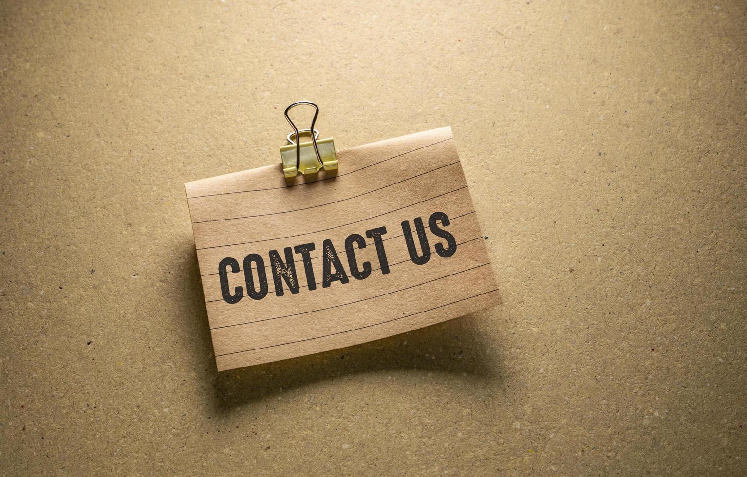 Contact us Business Concept idea photo