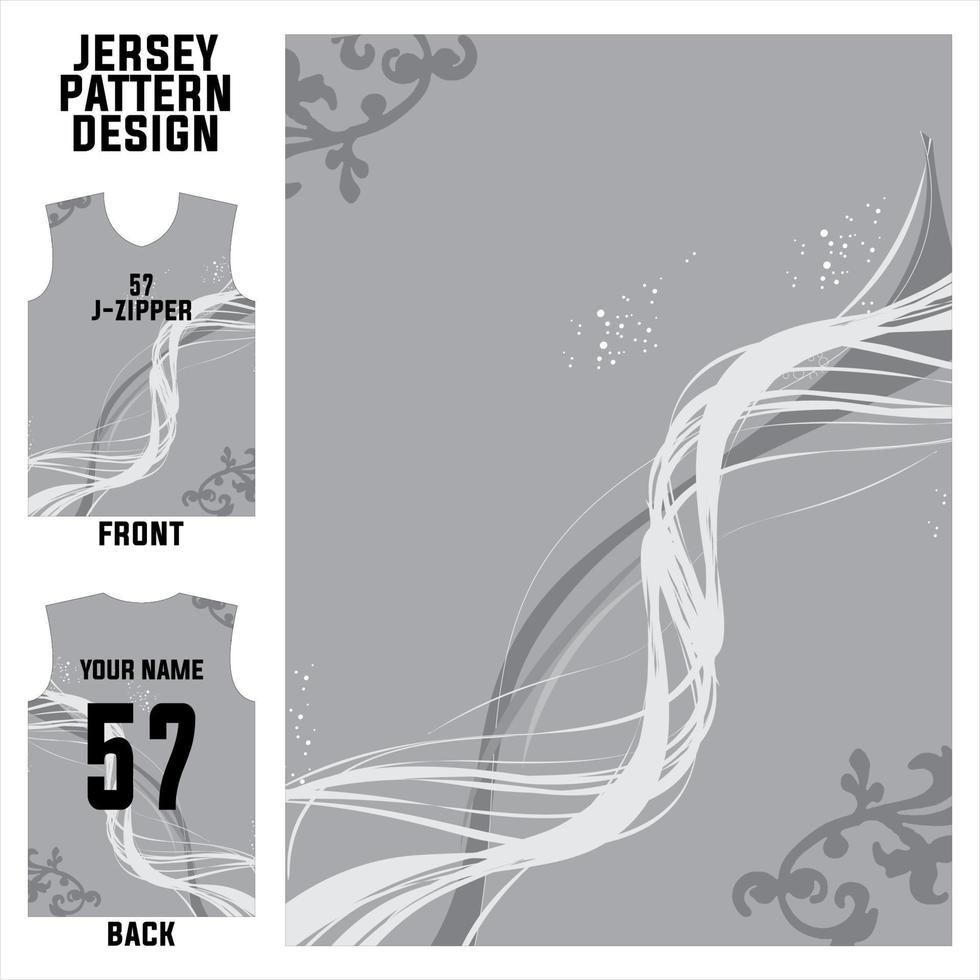 concepto abstracto vector plantilla de patrón de jersey para impresión o sublimación uniformes deportivos fútbol voleibol baloncesto deportes electrónicos ciclismo y pesca