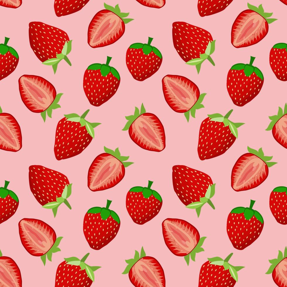 Set Of Vector Strawberry Patterns Berry Backgrounds For Wrapping Paper  Fabric Packaging Textile Stock Illustration - Download Image Now - iStock