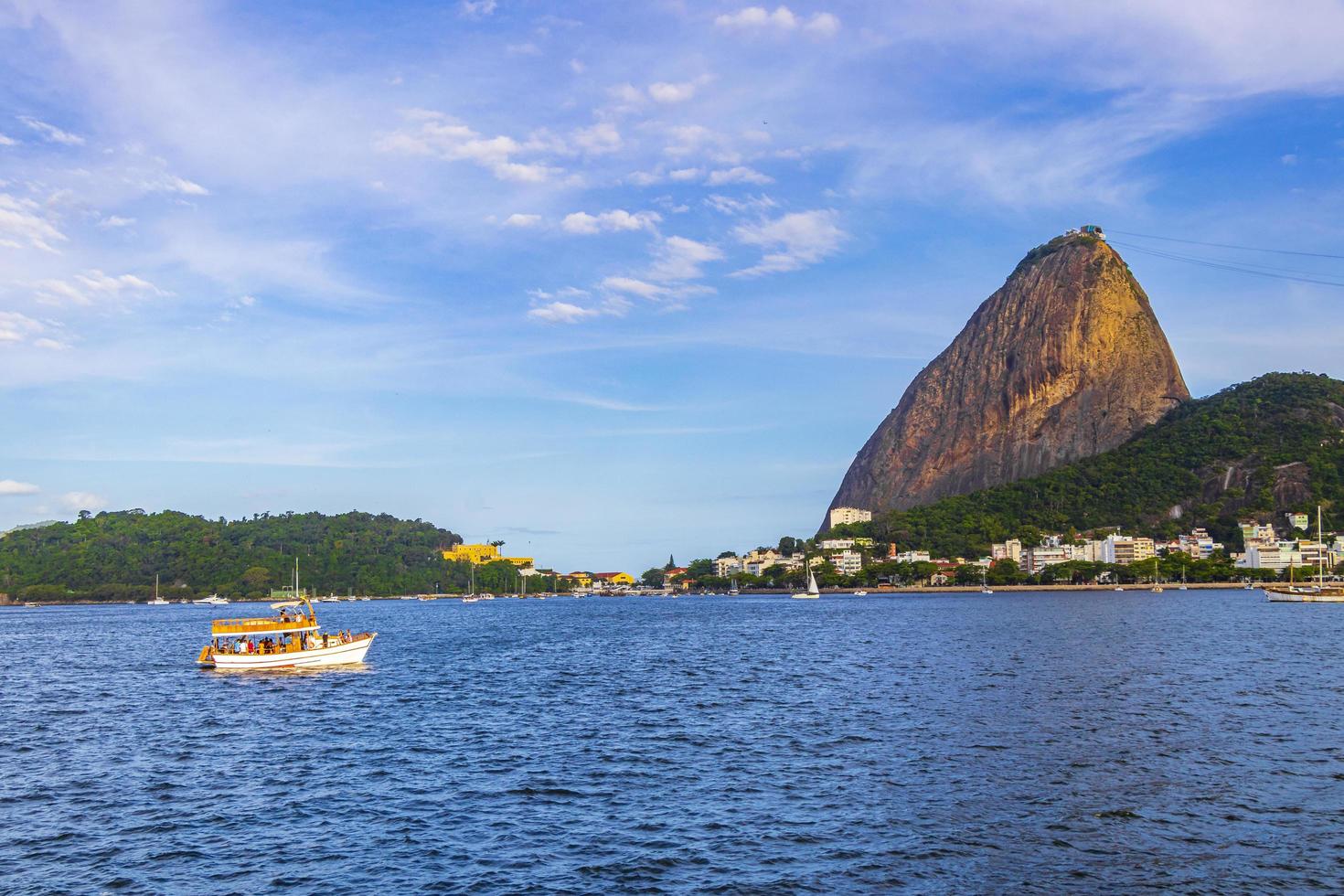 Sugarloaf mountain Pao de Acucar panorama Rio de Janeiro Brazil. photo