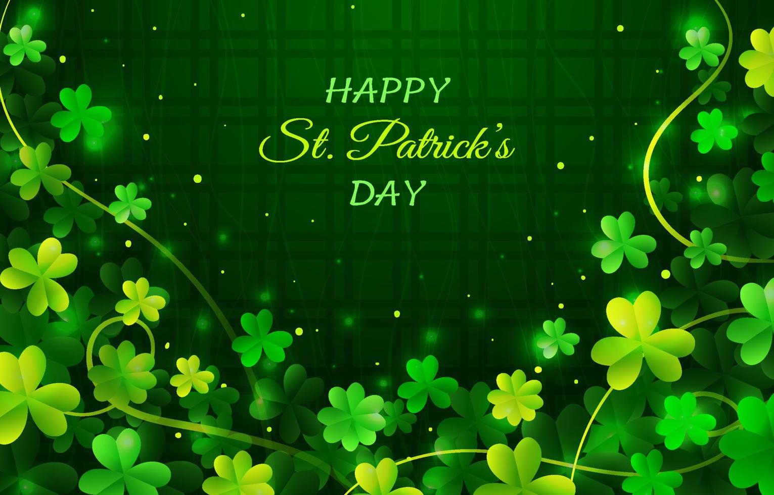St Patrick's Day Shamrock Background vector