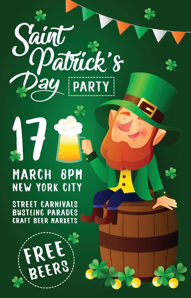 Saint Patrick's Day Poster vector