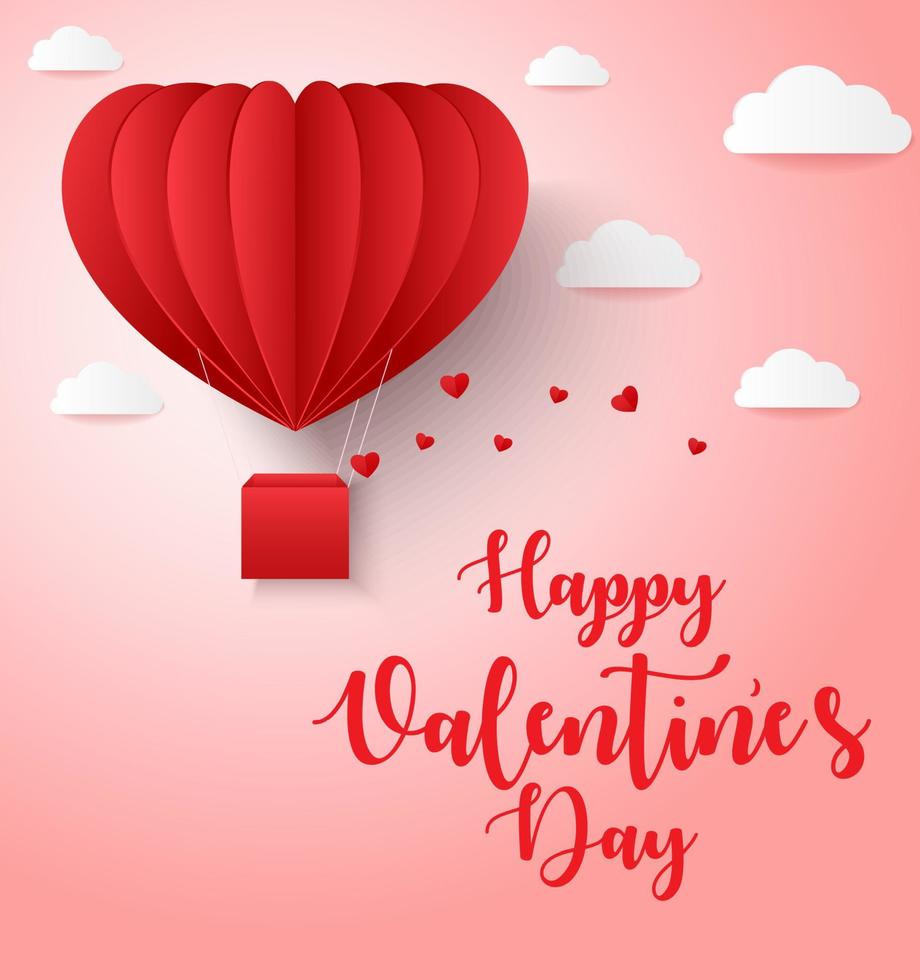 Happy valentines day greetings card design vector