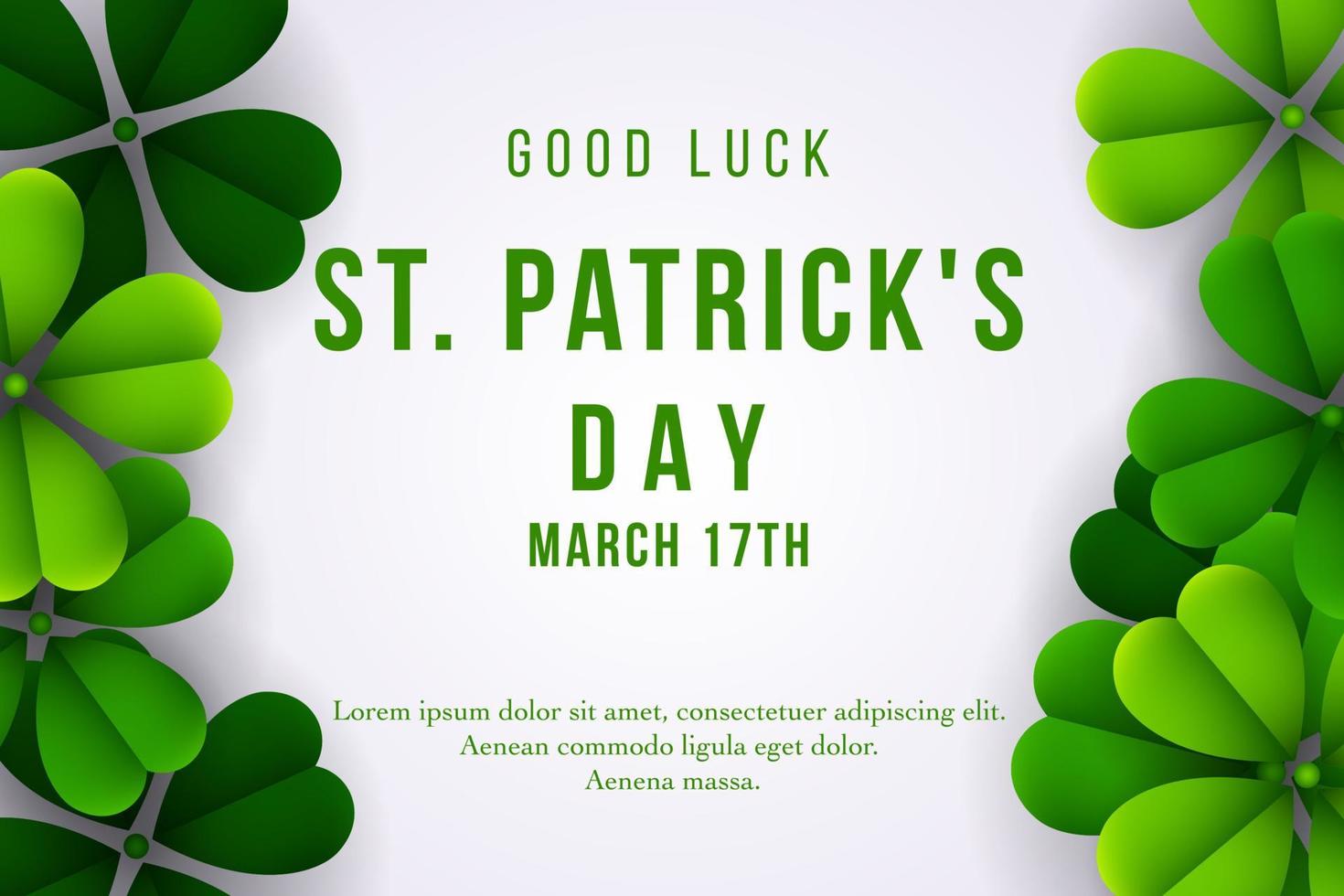Happy St. Patrick's Day background vector