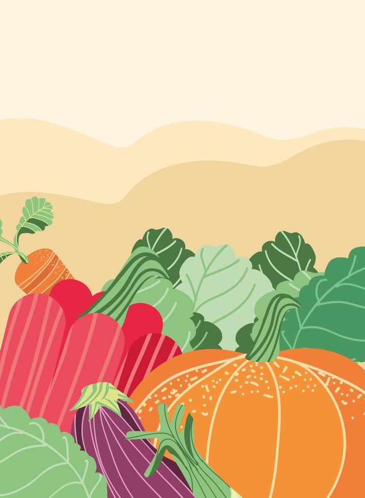 vegetables fresh raw vector