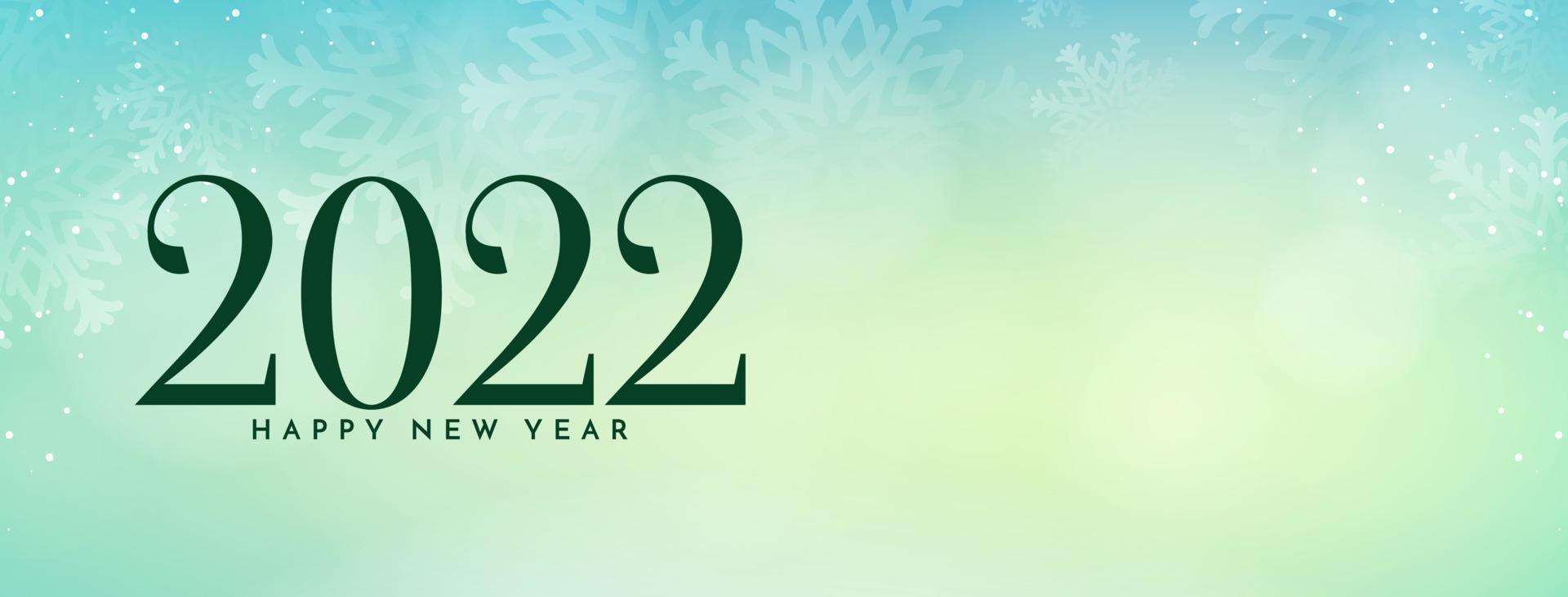 Happy new year 2022 soft colorful banner design vector