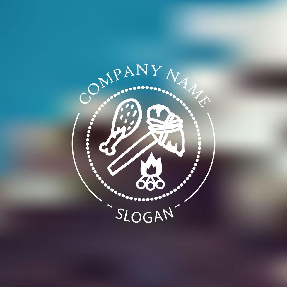 Nature adventure badge vector