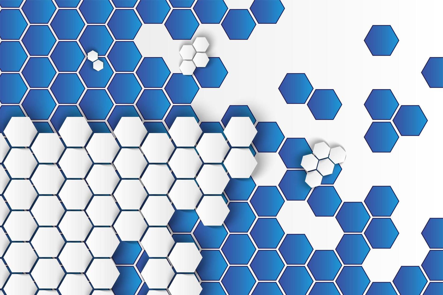 Geometric Hexagon Abstract Background Template vector
