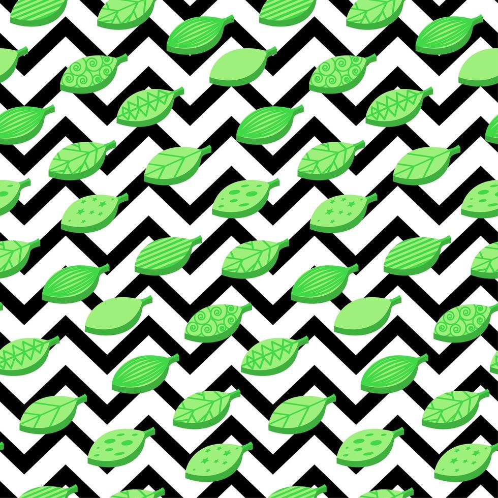 Leaves Fall Seamless Pattern vector