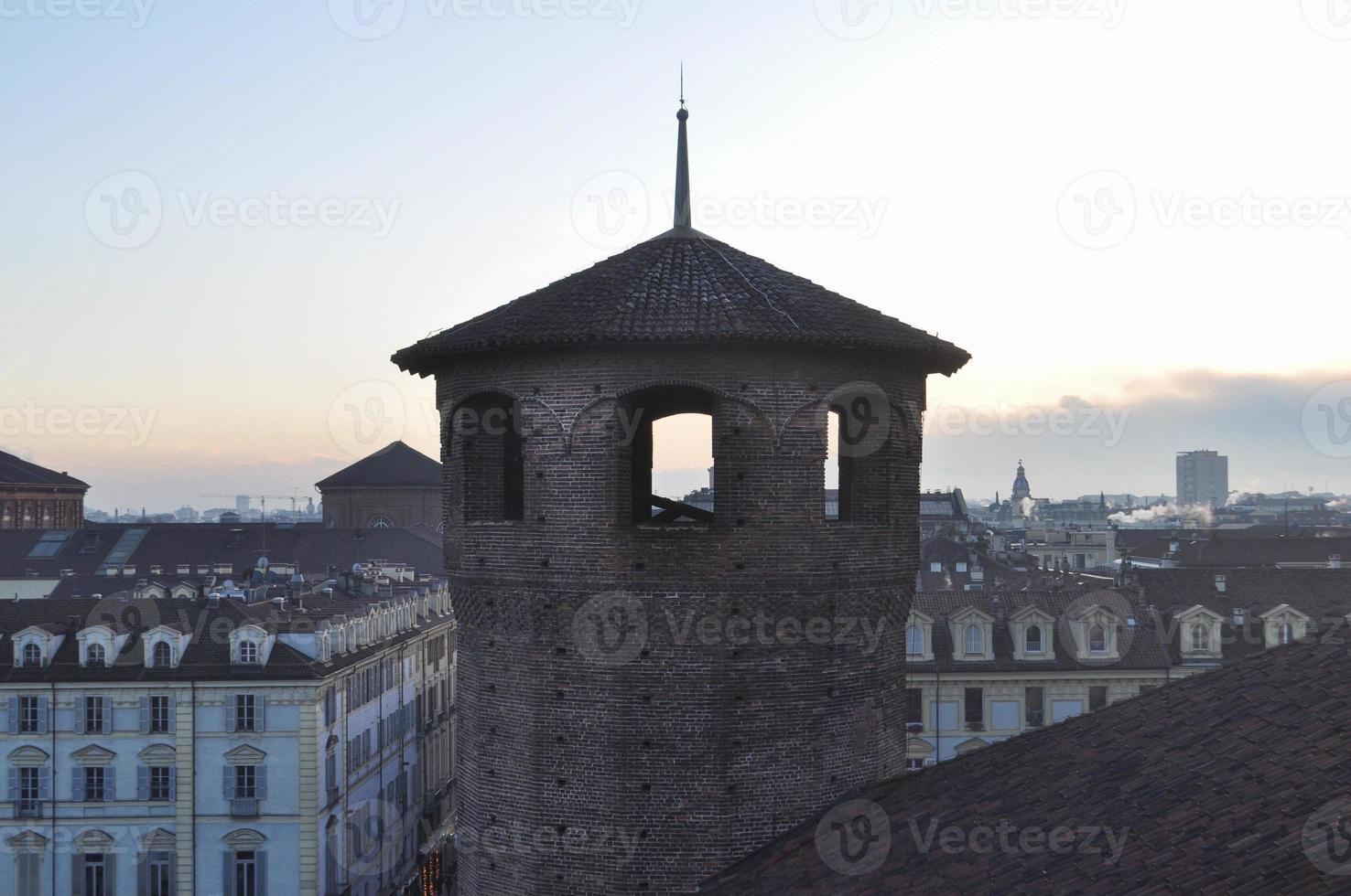 vista aerea de turin foto