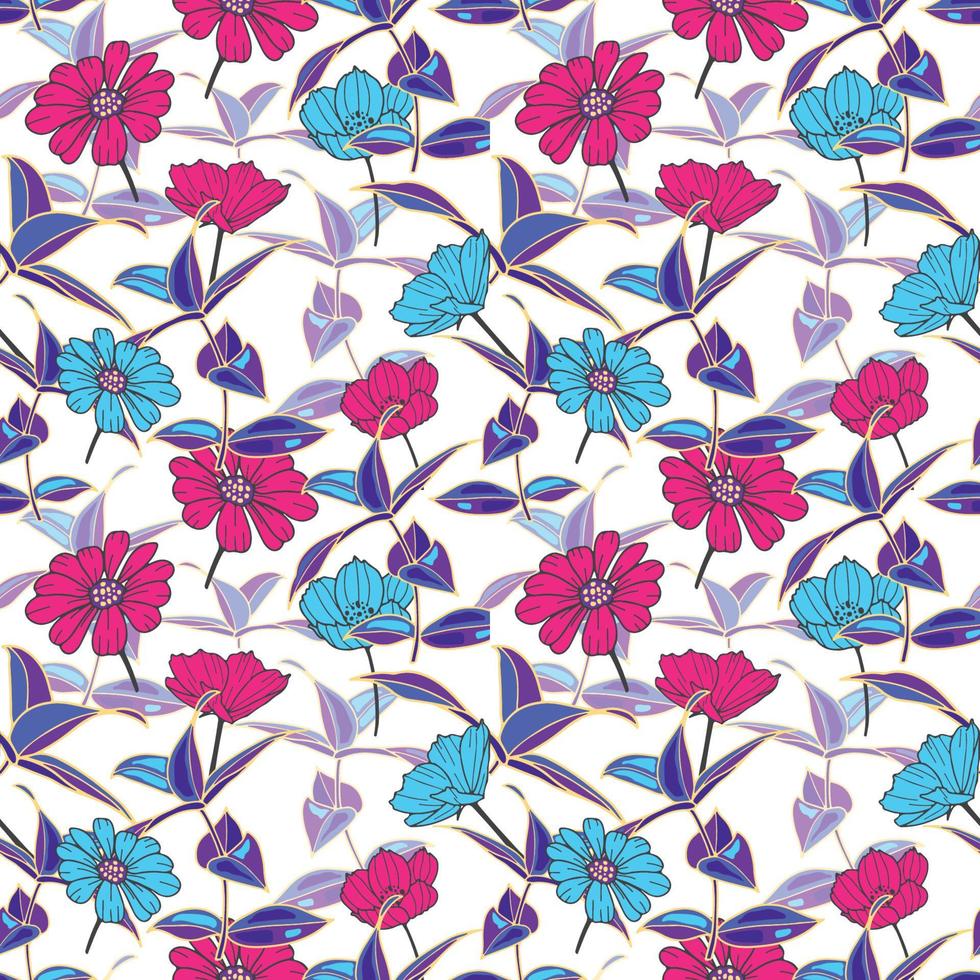 Beautiful Vintage Floral Seamless Pattern vector