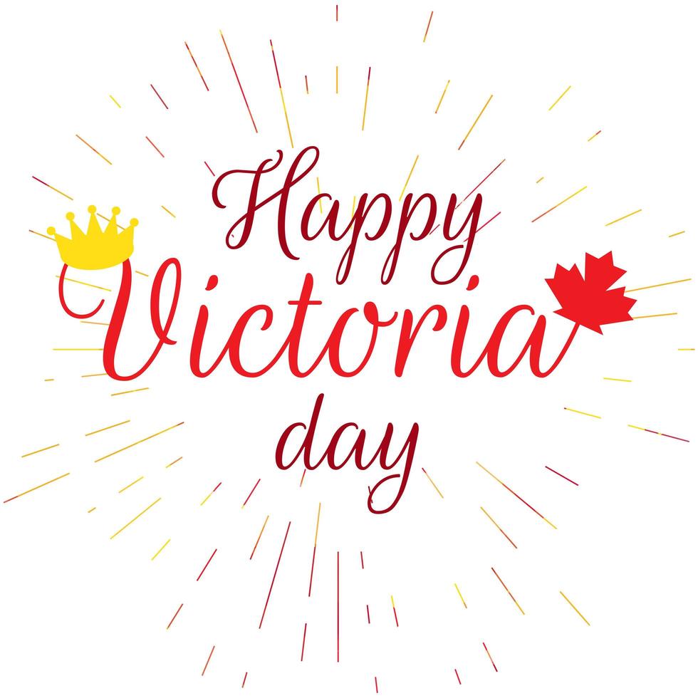 Happy Victoria Day Sticker vector