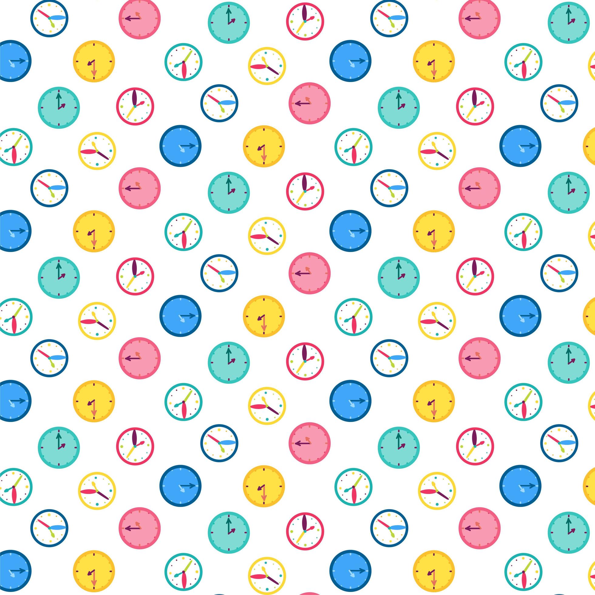 Wall clock vector seamless pattern 4966700 Vector Art at Vecteezy