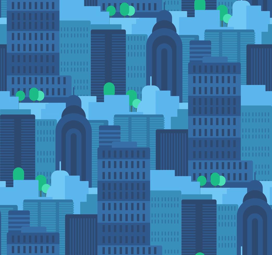 City Seamless Pattern vector