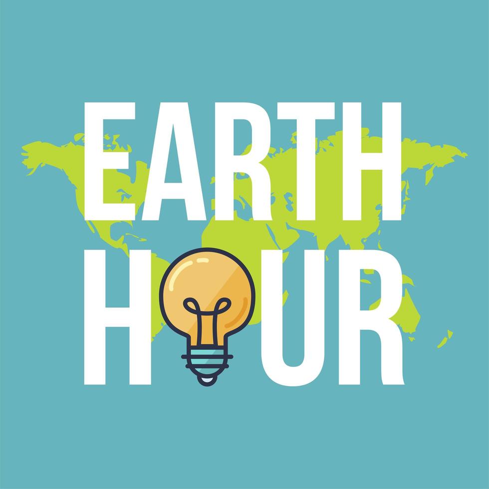 Earth Hour Banner vector