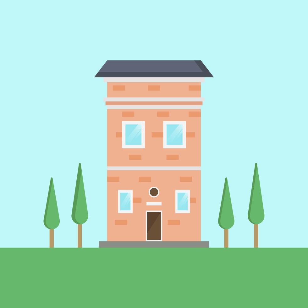 modern houses vector illustration, modern houses flat design