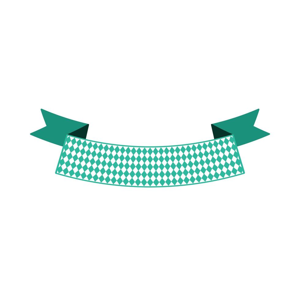 Ribbon banner for text flat color illustration vector