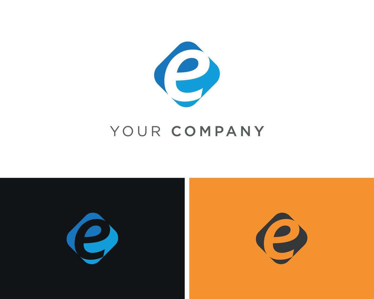 E Marketing Logo Design Template vector