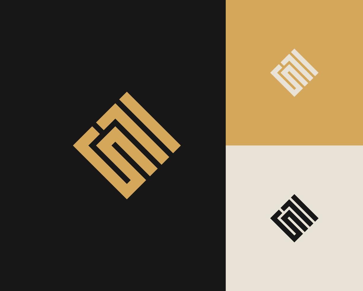 letras f y s o fs línea diseño de logotipo. emblema elegante minimalista lineal. elemento de vector elegante de lujo. logotipo de empresa premium. símbolo del alfabeto gráfico para