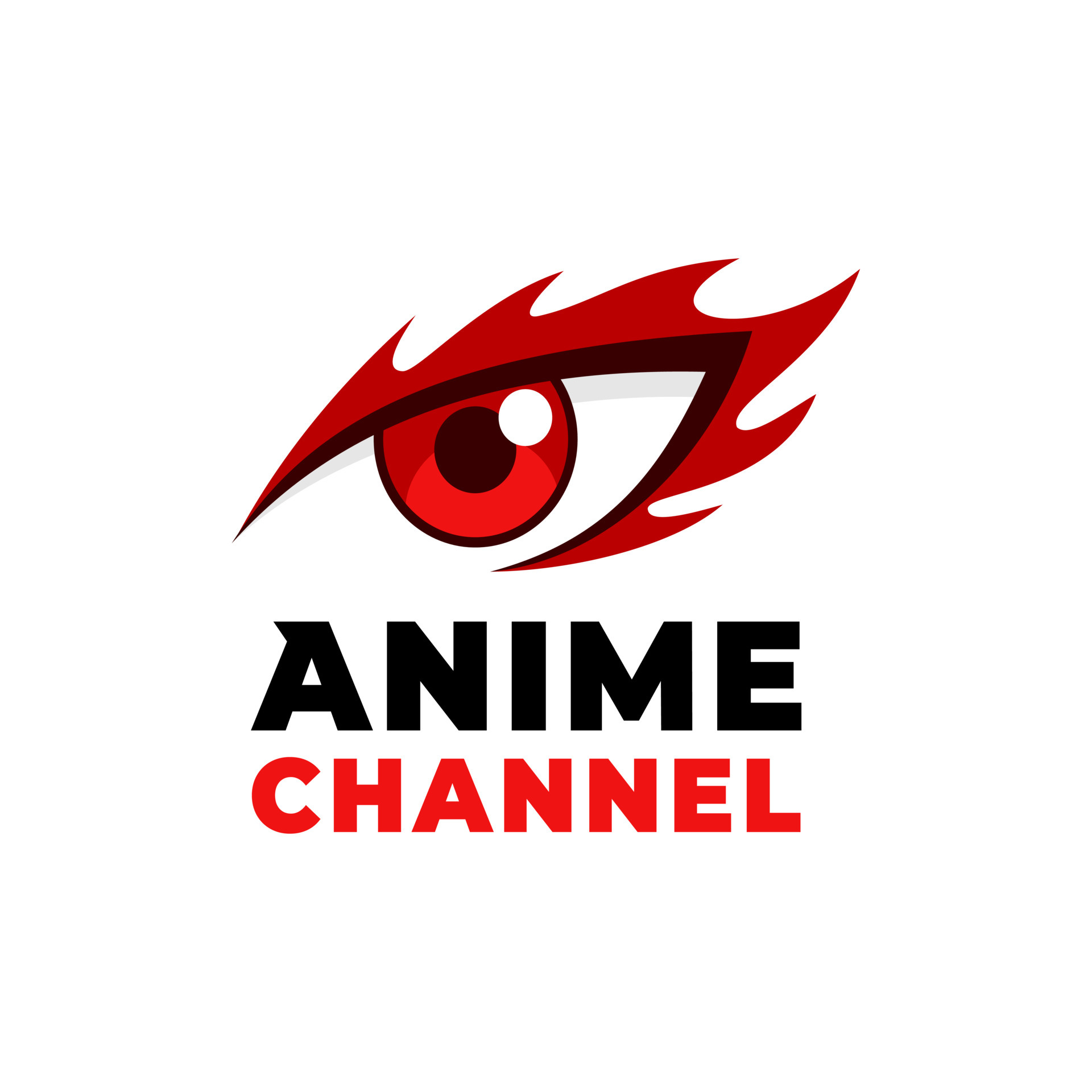 Anime eyes vision fire pop culture logo design 4967183 Vector Art at  Vecteezy