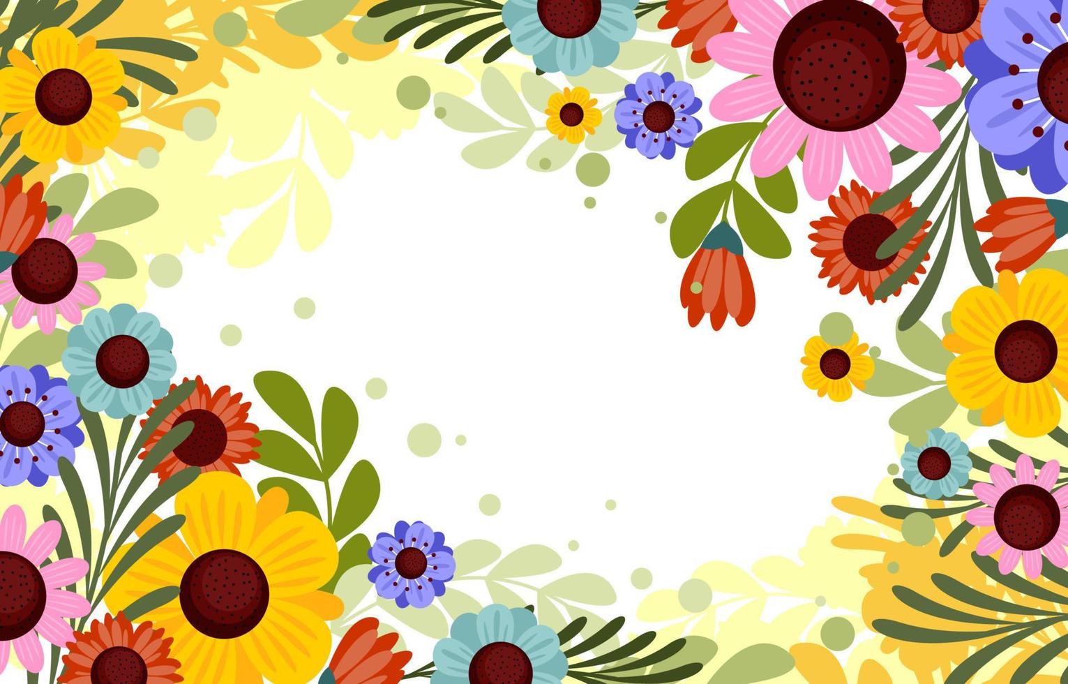 Abstract Spring Floral Background vector