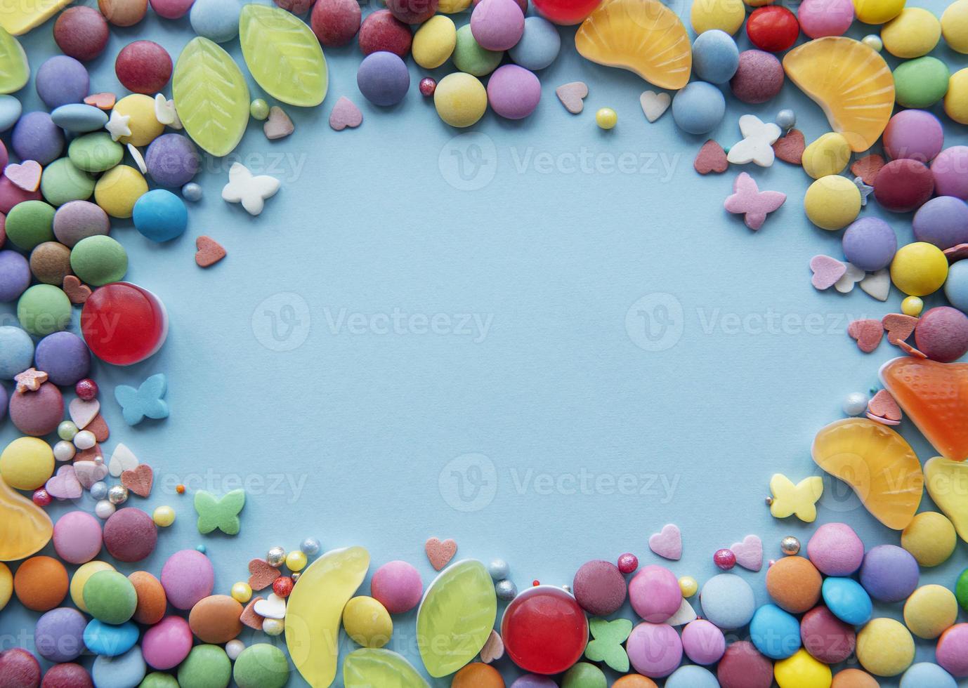 Colorful candies, jelly and marmalade photo
