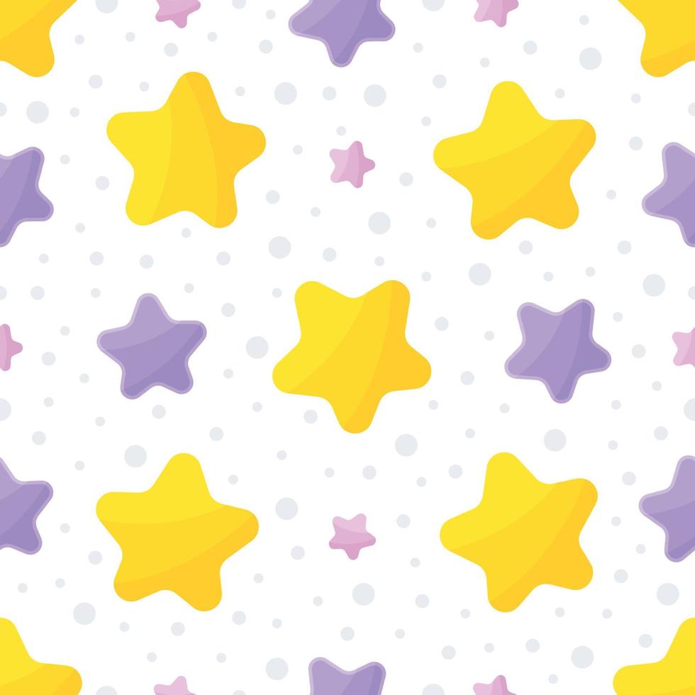 Stars Element Seamless Pattern Background vector