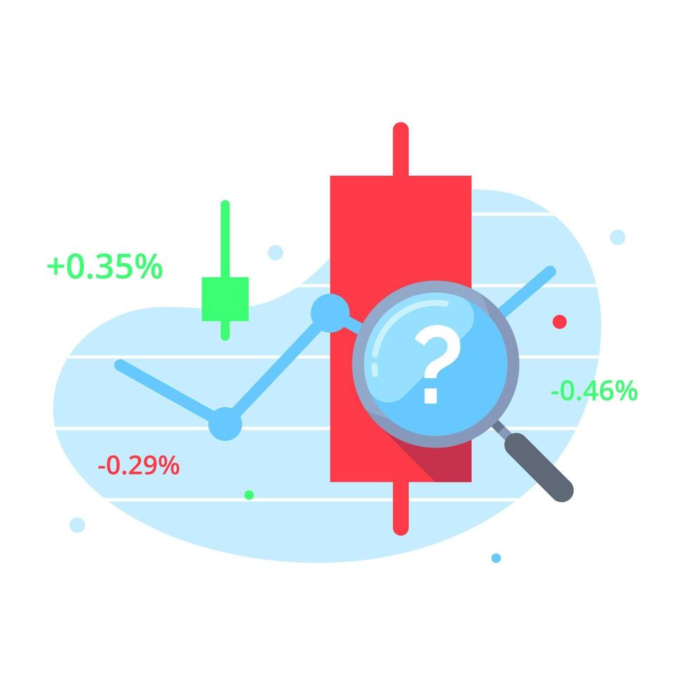 gráfico de movimiento, análisis de existencias concepto ilustración diseño plano vector eps10. elemento gráfico moderno para icono, página de destino, ui de estado vacío, infografía, etc.