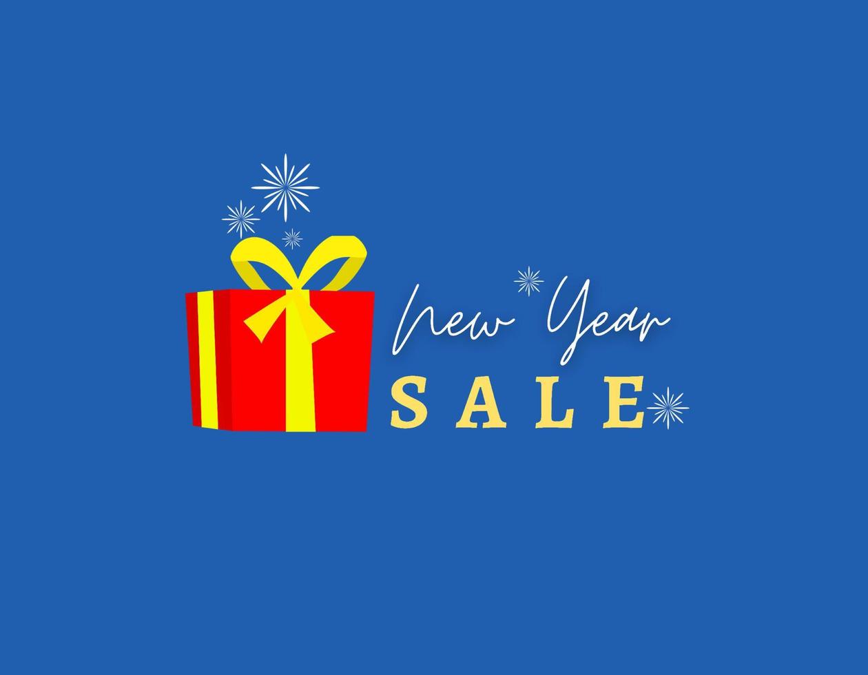 Illustration of a banner or flyer new year sale vector