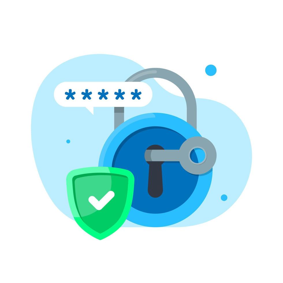 pin code password protection concept illustration flat design vector eps10. modern graphic element for landing page, empty state ui, infographic, icon, etc