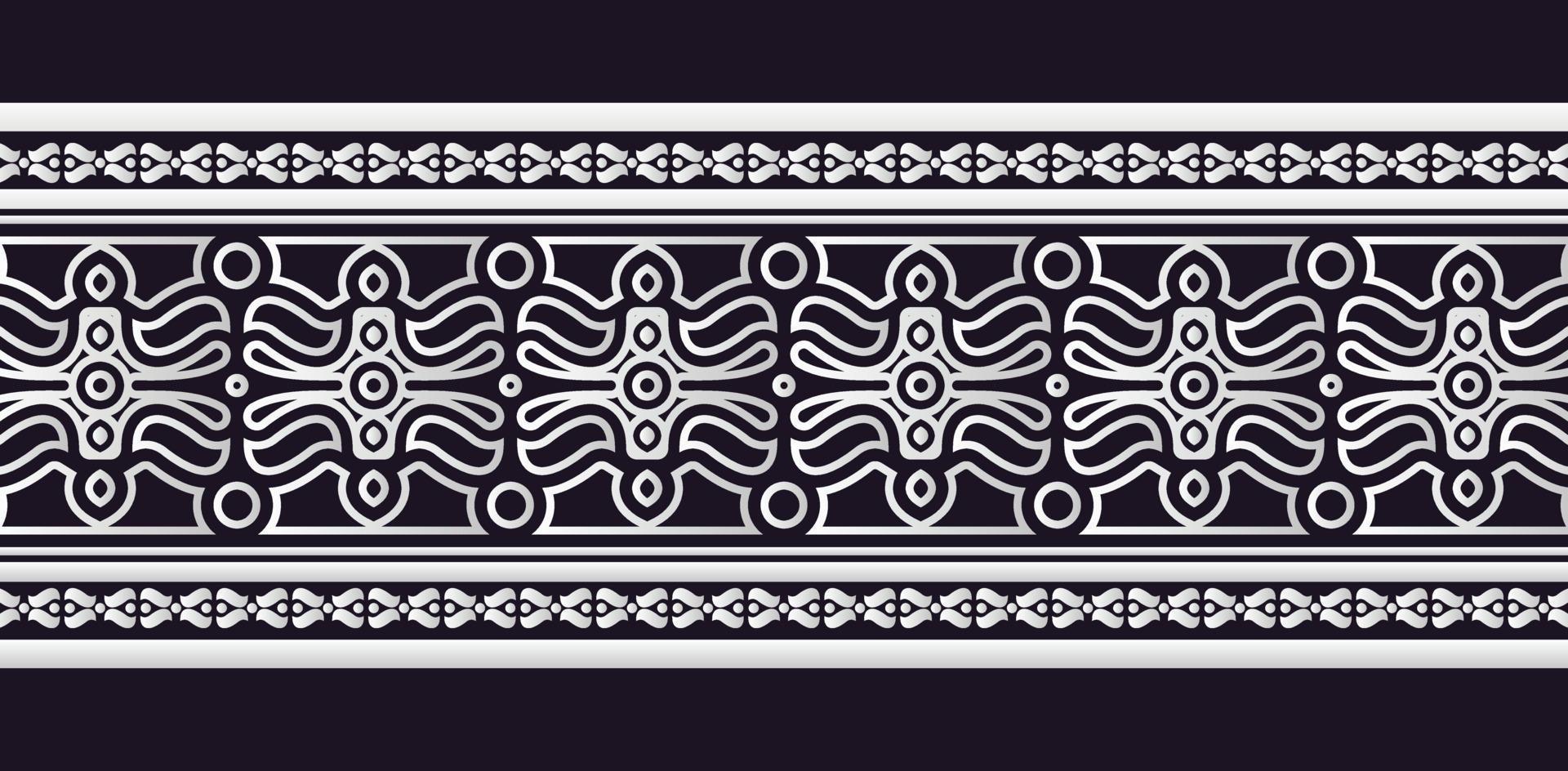 ornamental pattern border Design Template vector
