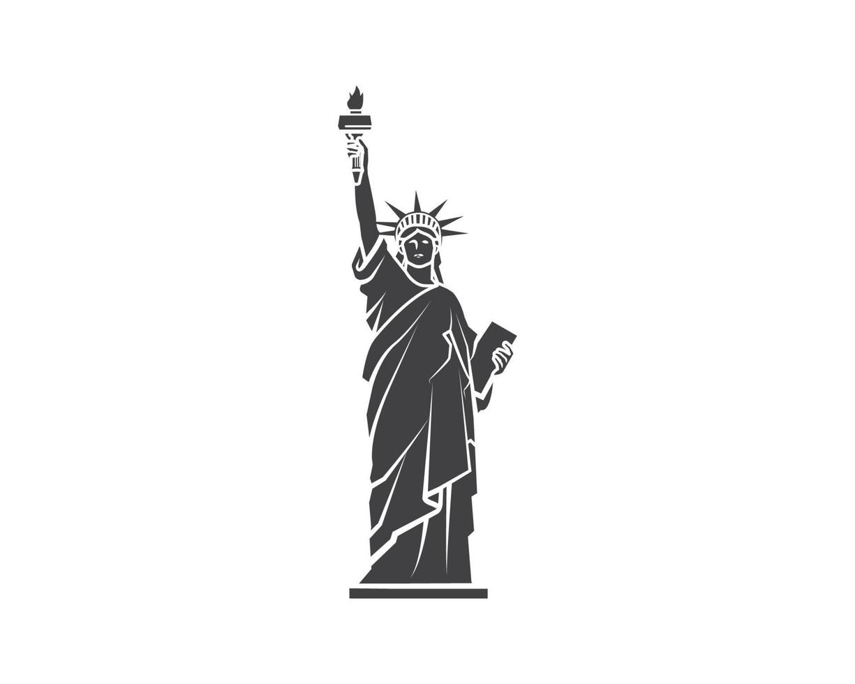 Liberty. Building landmark icon vector