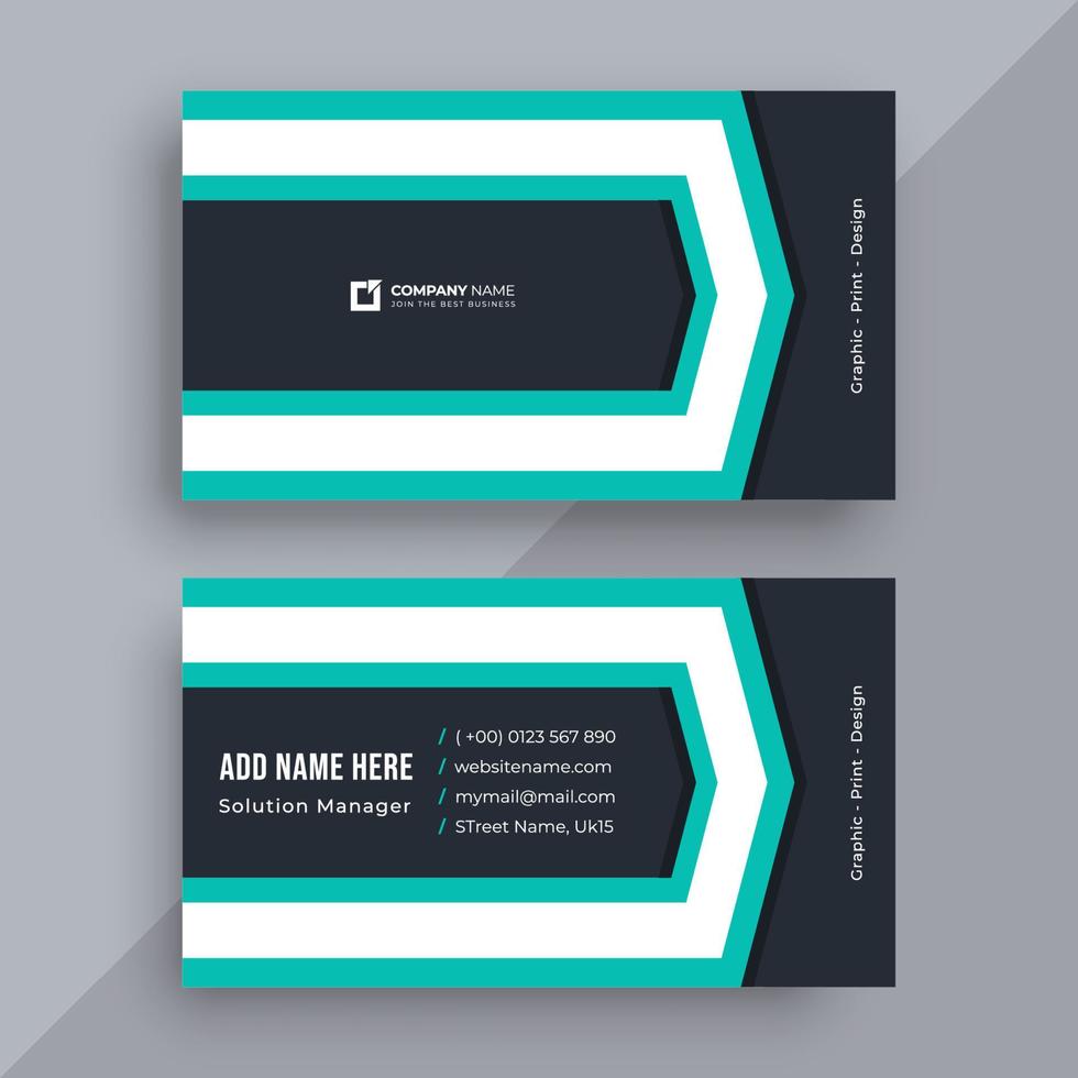 Creative and modern business card design vector