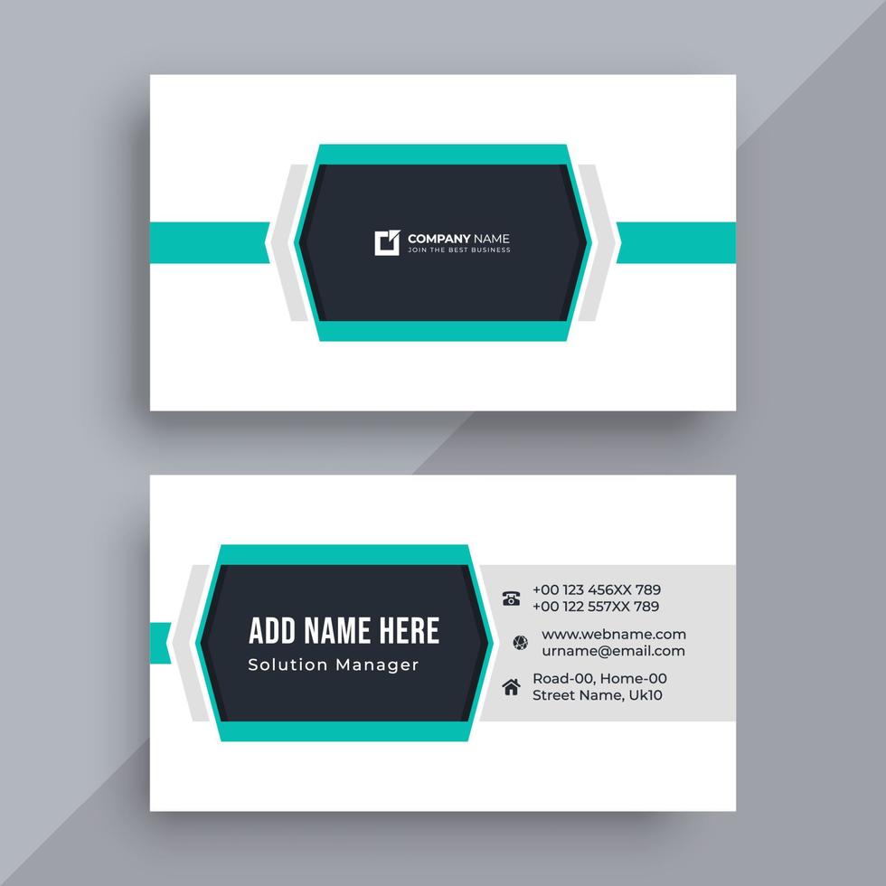 Creative and modern business card design template vector