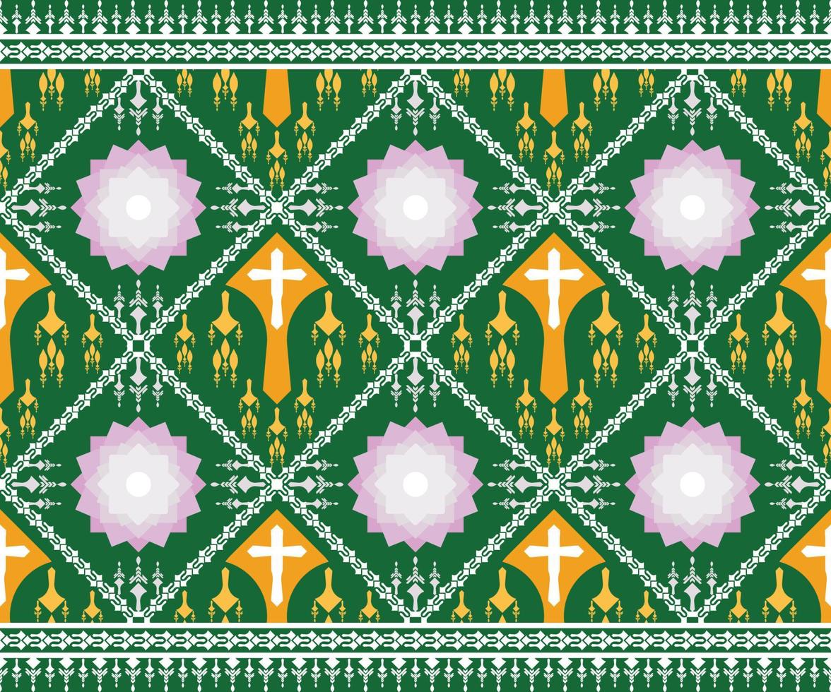 Pattern Ethnic fabric texture Geometric Vector Aztec oriental illustration retro ceramic tile