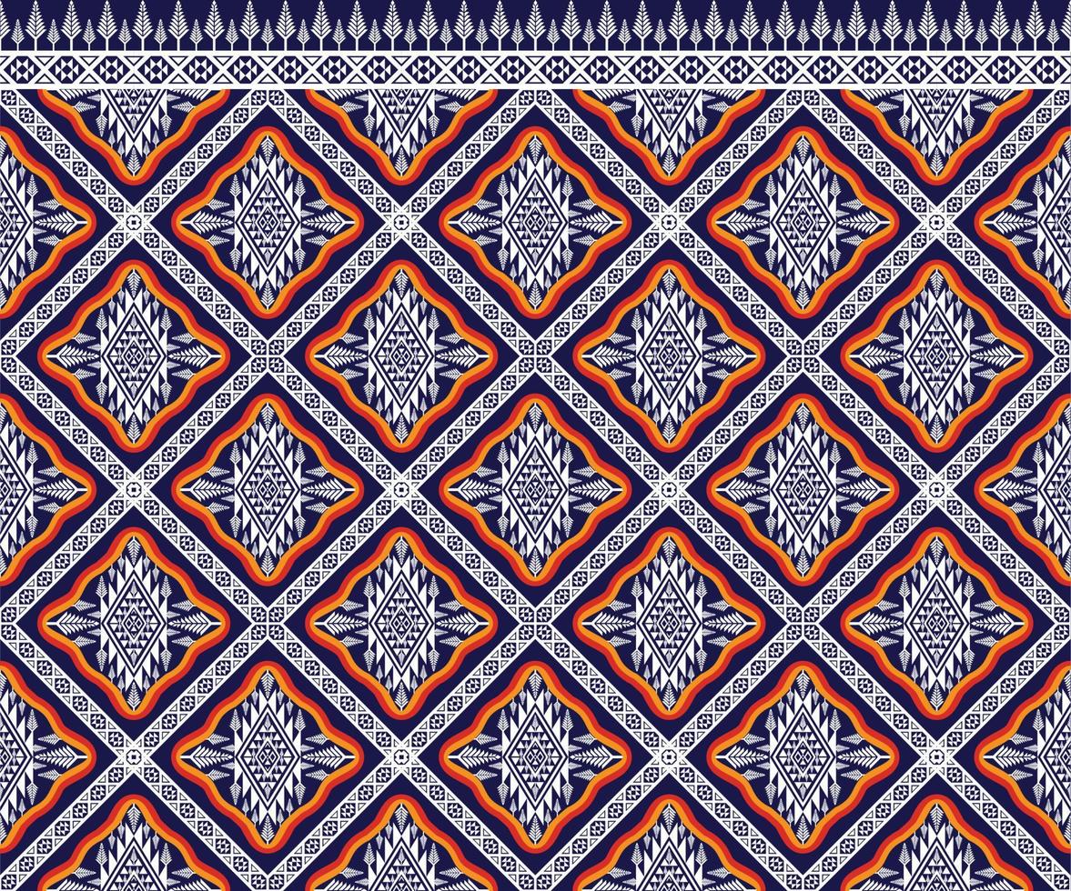 Pattern Ethnic fabric texture Geometric Vector Aztec oriental illustration retro ceramic tile