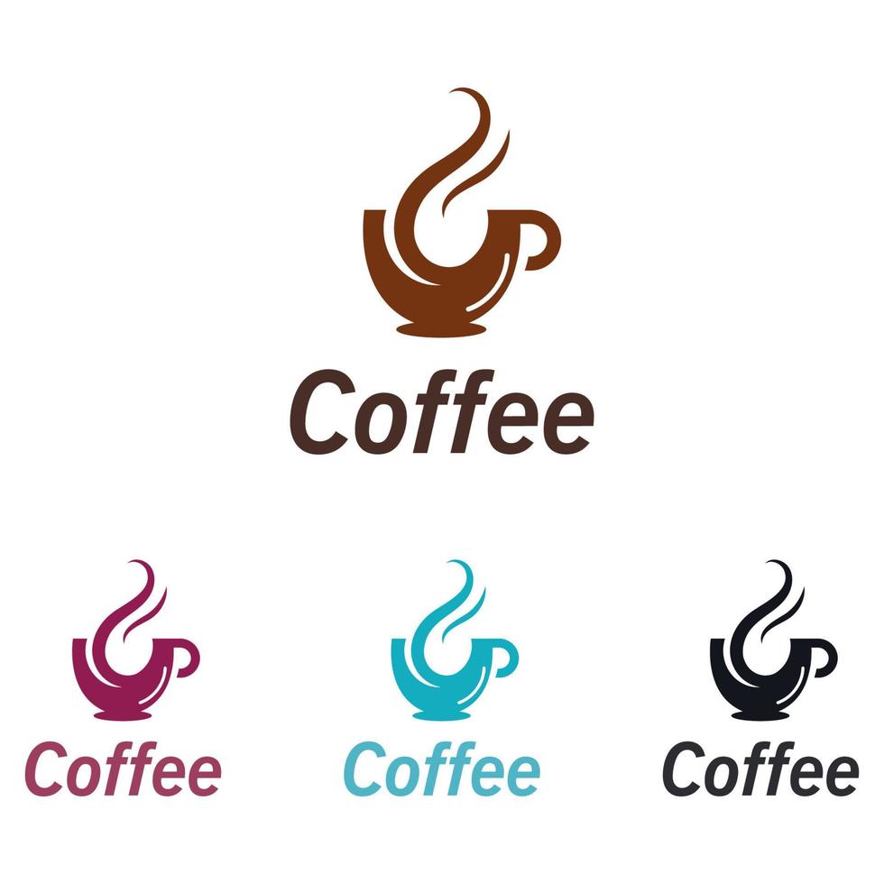 Coffee Cup drink logo image and vector creative design illustration