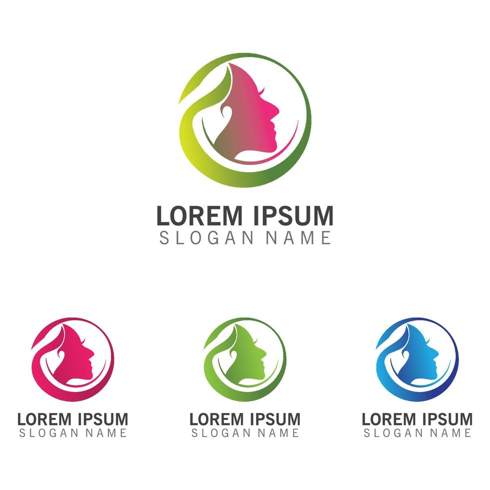 Beauty Care saloon logo. Fresh face Beauty Logo Template Design vector