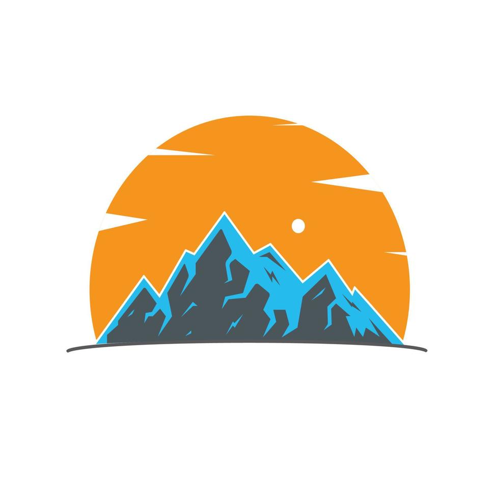 diseño de ilustración de montaña vector